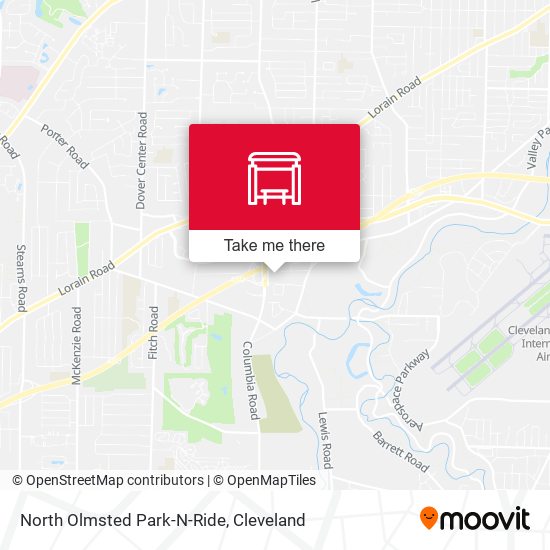 North Olmsted Park-N-Ride map