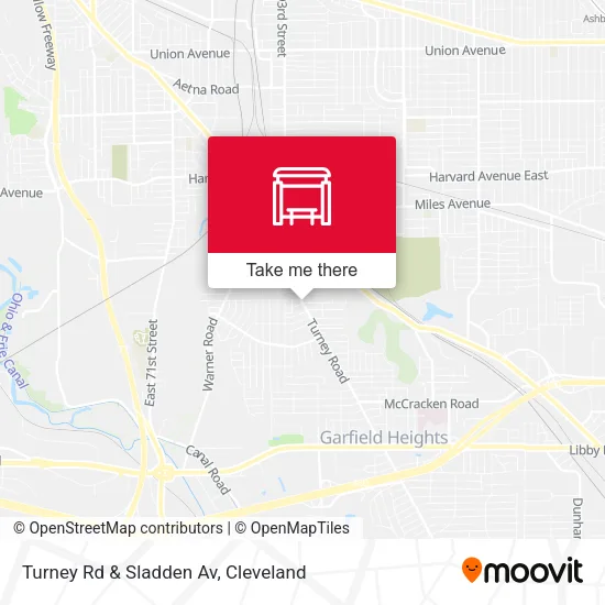 Turney Rd & Sladden Av map