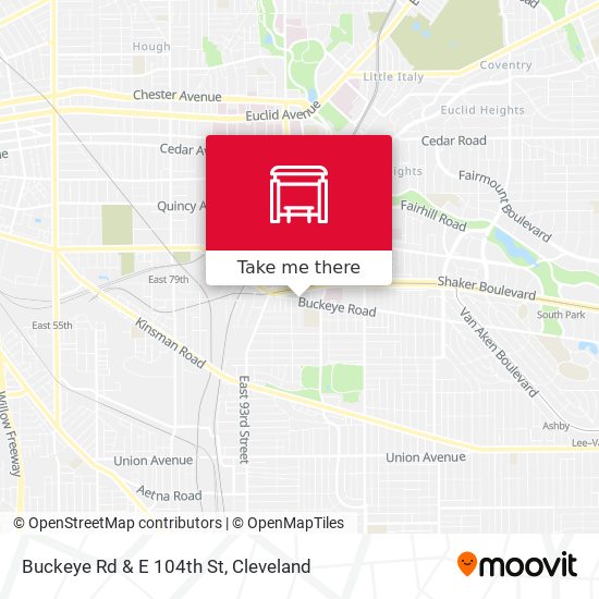 Mapa de Buckeye Rd & E 104th St