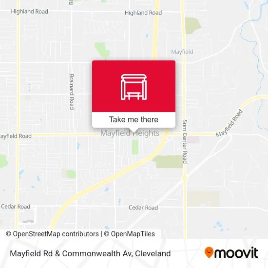 Mayfield Rd & Commonwealth Av map