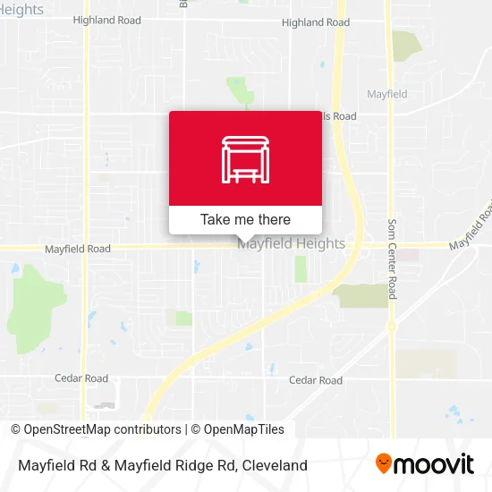 Mayfield Rd & Mayfield Ridge Rd map