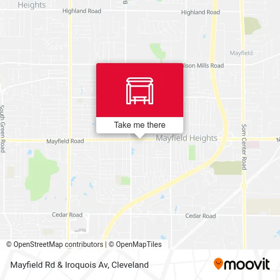 Mayfield Rd & Iroquois Av map