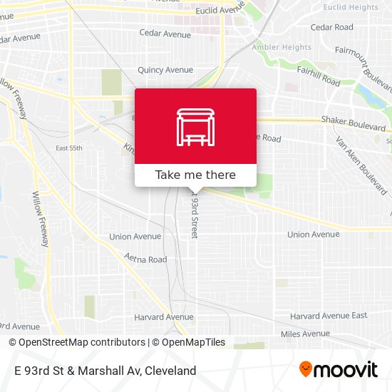 E 93rd St & Marshall Av map