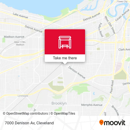 7000 Denison Av map