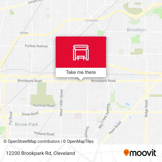 Mapa de 12200 Brookpark Rd