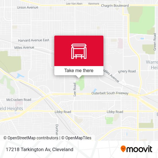 Mapa de 17218 Tarkington Av