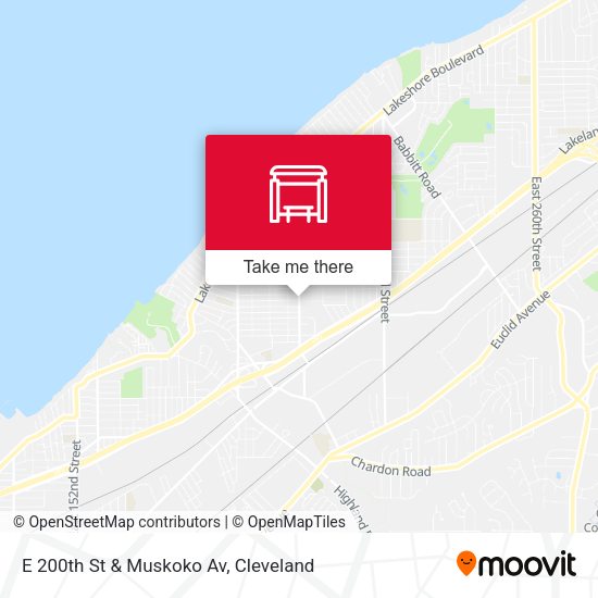 E 200th St & Muskoko Av map