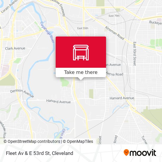 Fleet Av & E 53rd St map