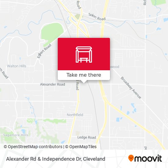 Alexander Rd & Independence Dr map