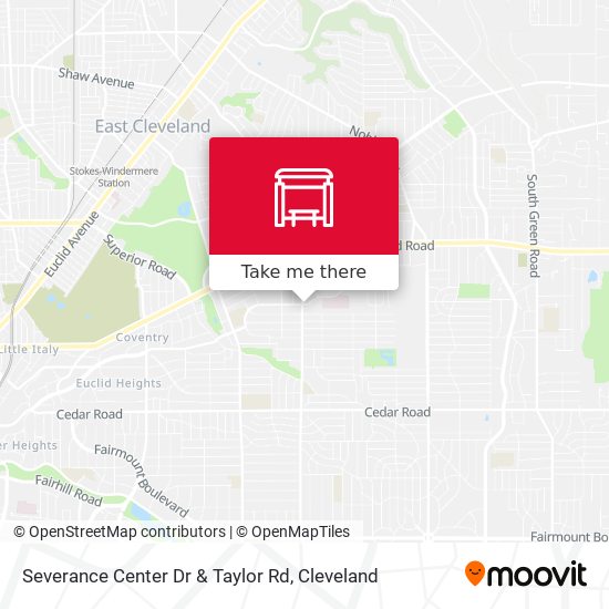 Severance Center Dr & Taylor Rd map