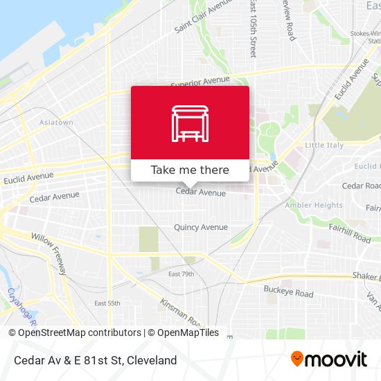 Mapa de Cedar Av & E 81st St