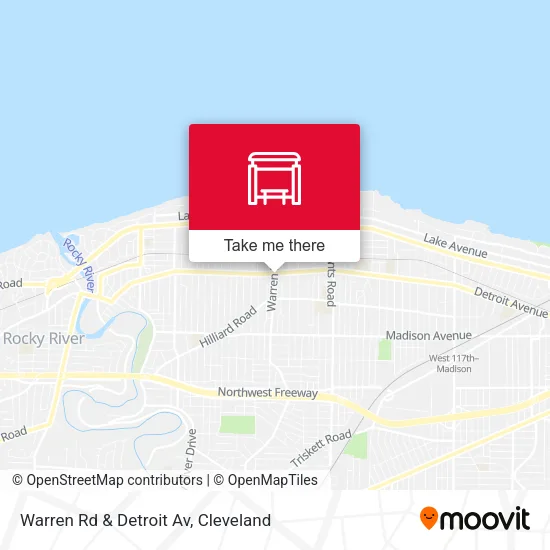 Mapa de Warren Rd & Detroit Av