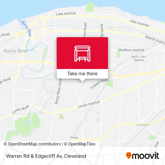 Warren Rd & Edgecliff Av map