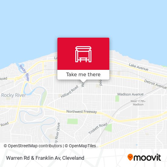 Warren Rd & Franklin Av map