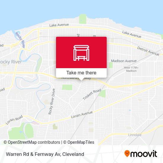 Warren Rd & Fernway Av map