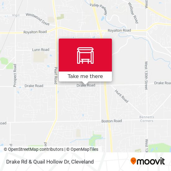 Drake Rd & Quail Hollow Dr map