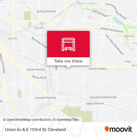 Union Av & E 103rd St map