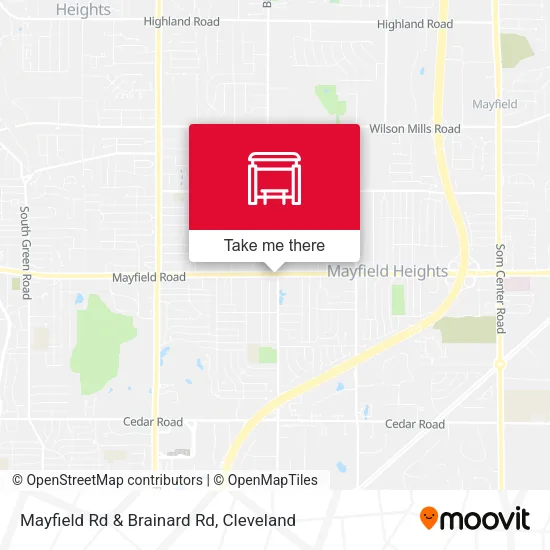 Mapa de Mayfield Rd & Brainard Rd