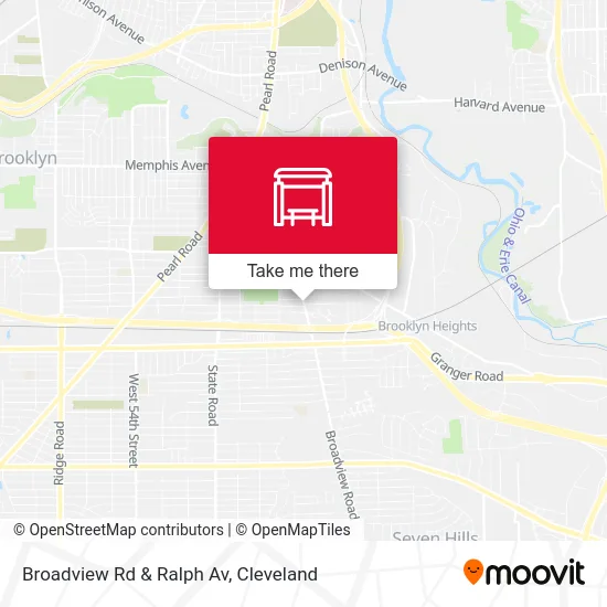 Broadview Rd & Ralph Av map