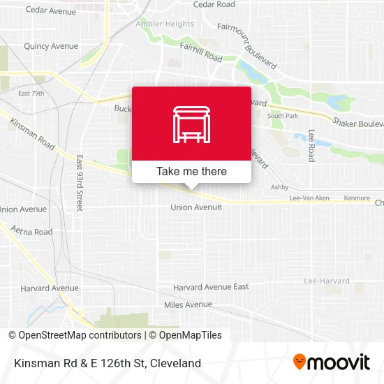 Mapa de Kinsman Rd & E 126th St