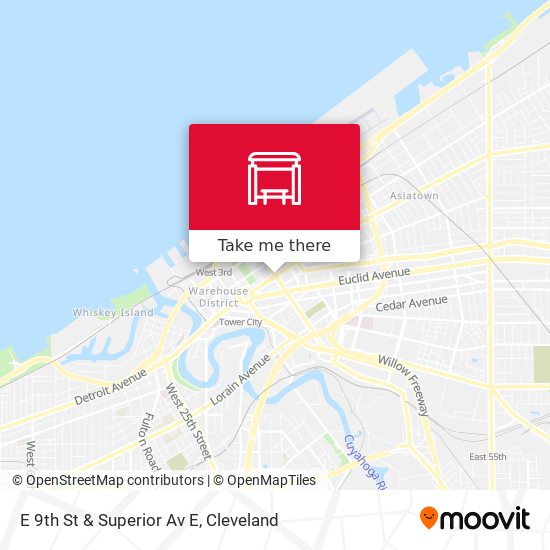 E 9th St & Superior Av E map