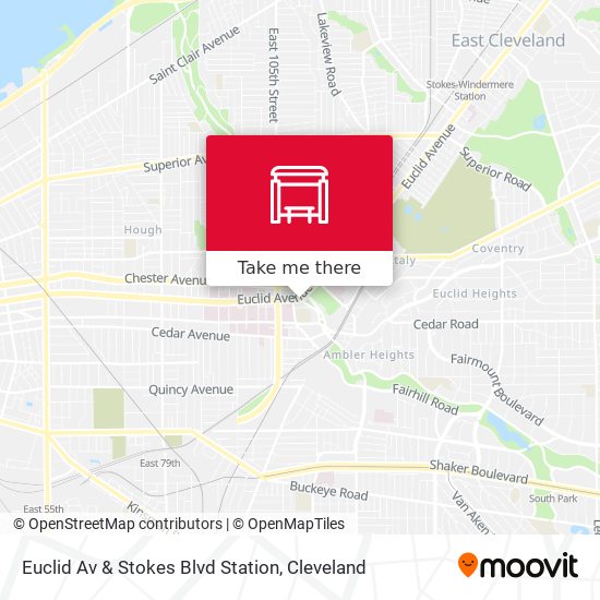 Euclid Av & Stokes Blvd Station map