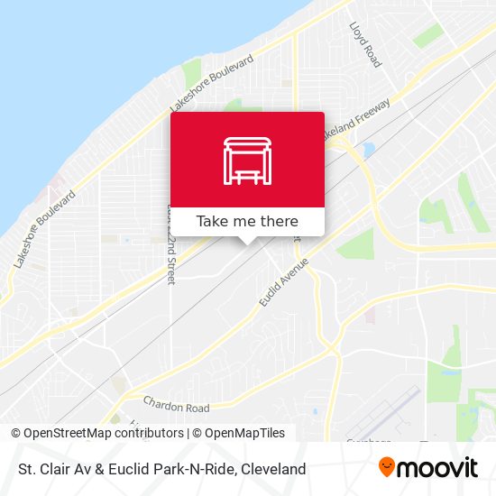 St. Clair Av & Euclid Park-N-Ride map