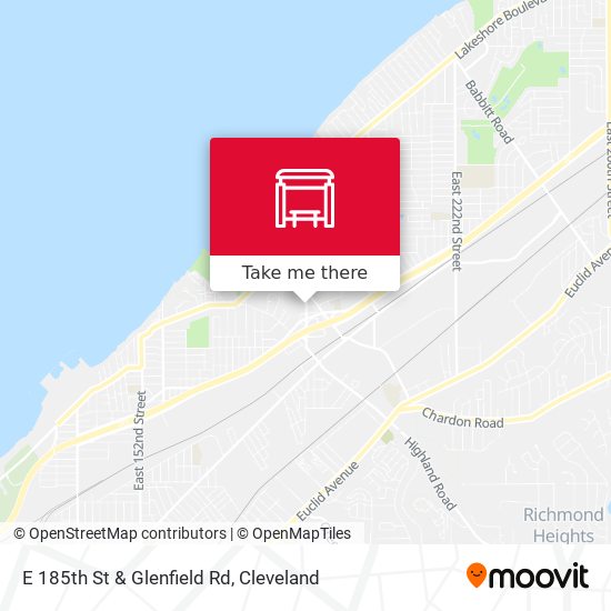 E 185th St & Glenfield Rd map