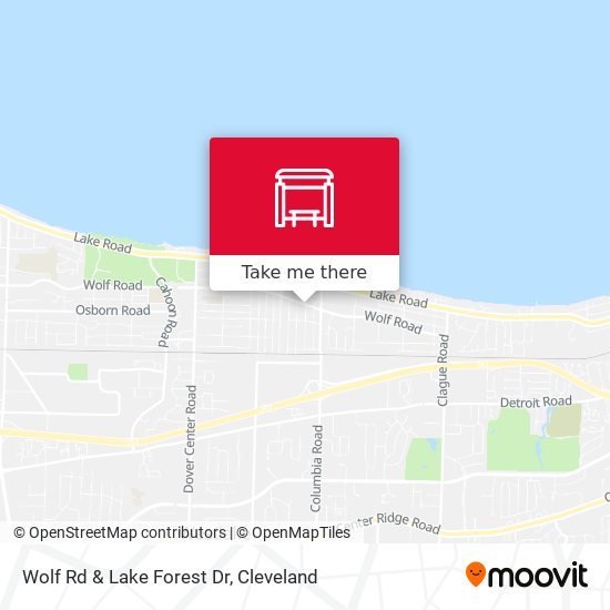 Wolf Rd & Lake Forest Dr map