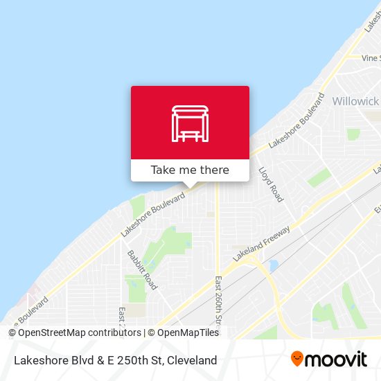 Lakeshore Blvd & E 250th St map