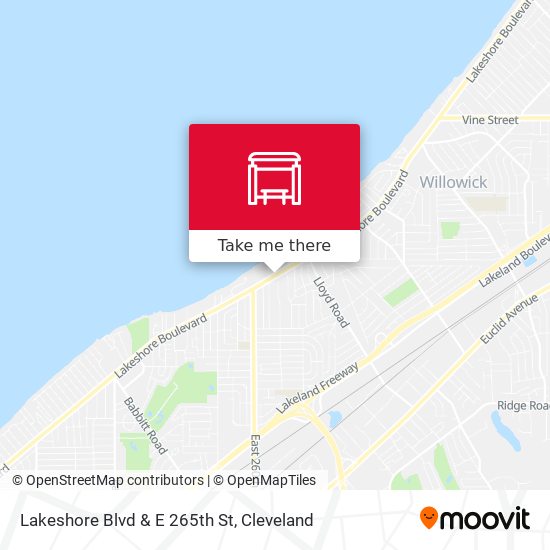 Lakeshore Blvd & E 265th St map