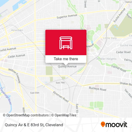 Mapa de Quincy Av & E 83rd St