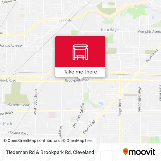 Tiedeman Rd & Brookpark Rd map