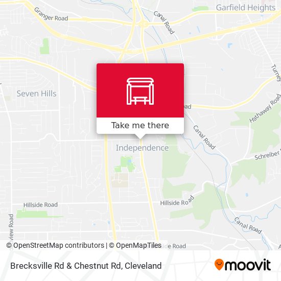 Brecksville Rd & Chestnut Rd map