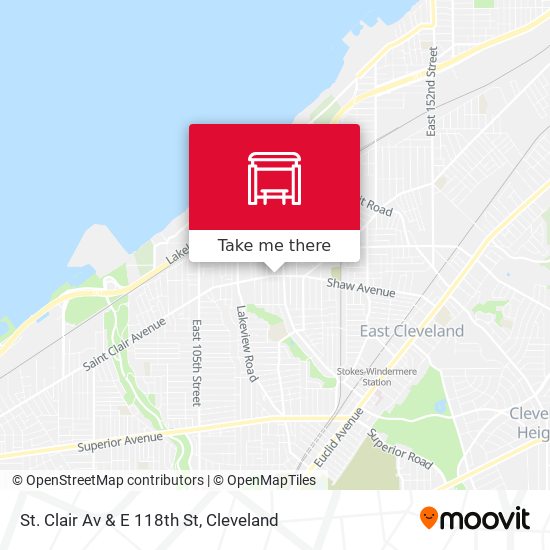 Mapa de St. Clair Av & E 118th St