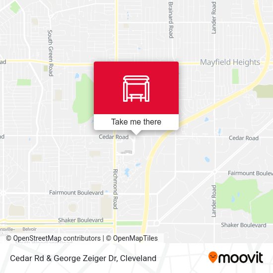 Cedar Rd & George Zeiger Dr map