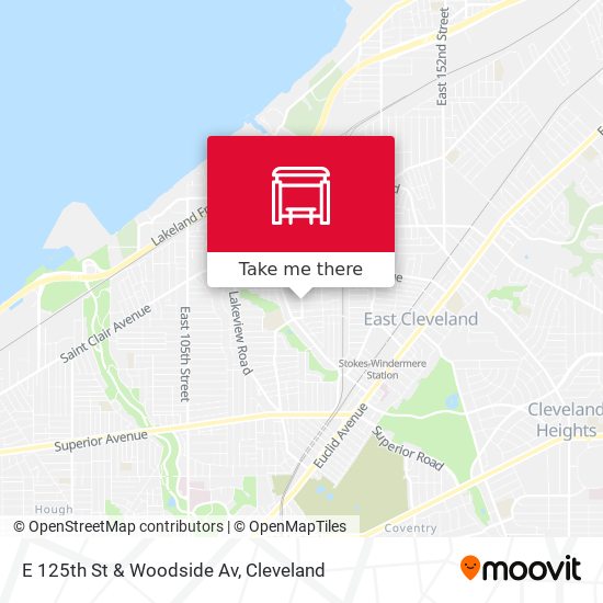Mapa de E 125th St & Woodside Av