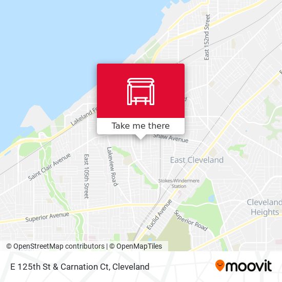 E 125th St & Carnation Ct map