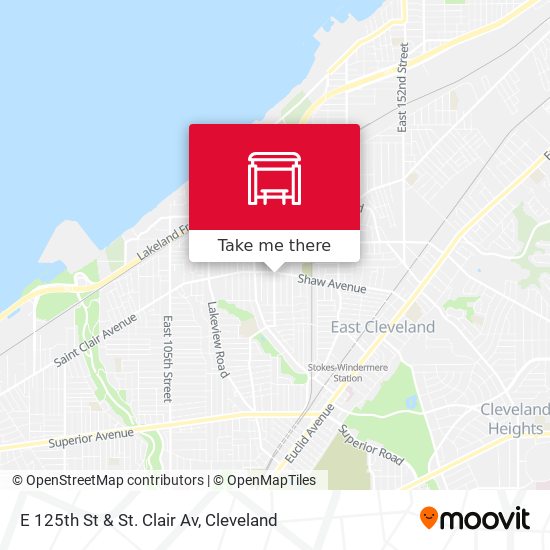 E 125th St & St. Clair Av map