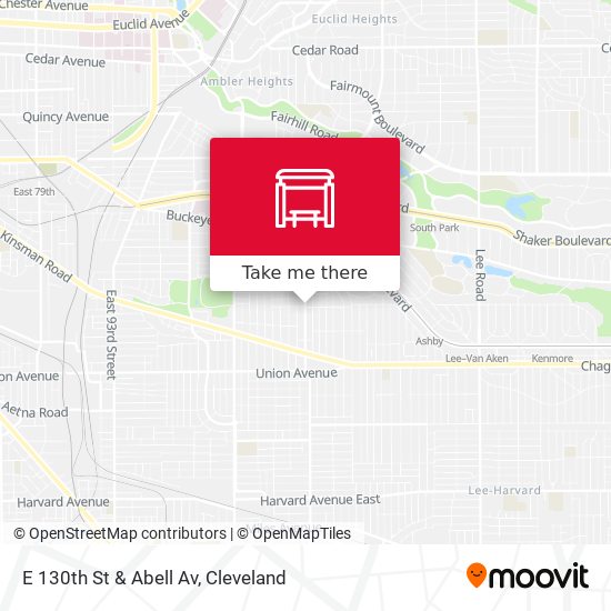 Mapa de E 130th St & Abell Av