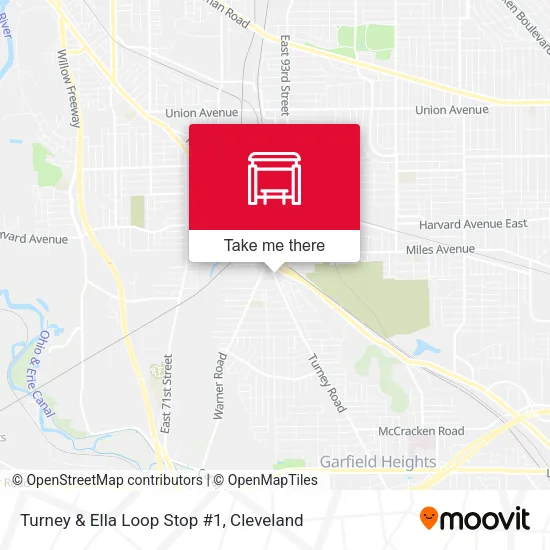 Mapa de Turney & Ella Loop Stop #1