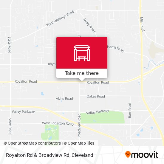Royalton Rd & Broadview Rd map