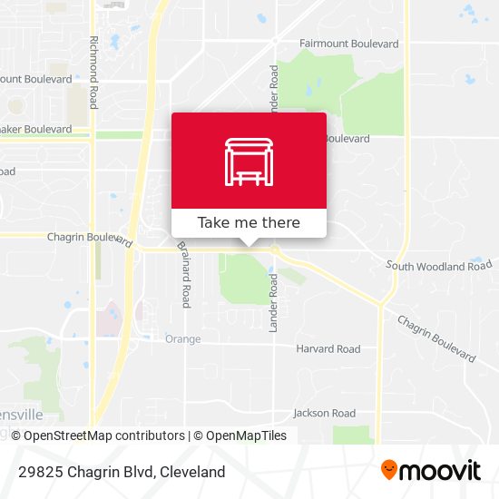 Mapa de 29825 Chagrin Blvd