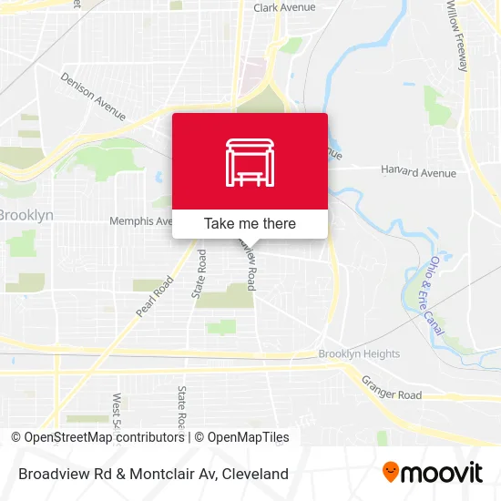 Broadview Rd & Montclair Av map