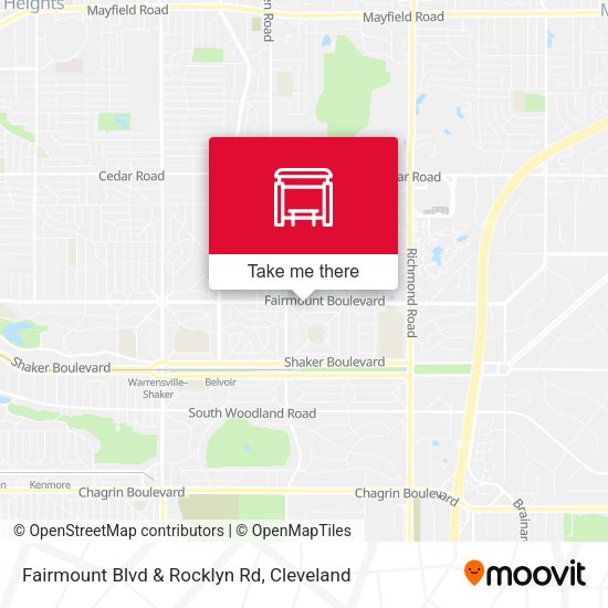 Fairmount Blvd & Rocklyn Rd map