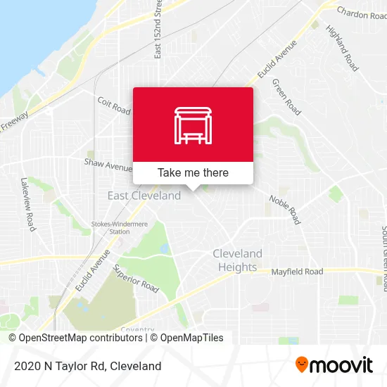 2020 N Taylor Rd map