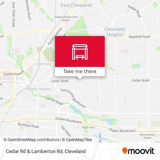 Cedar Rd & Lamberton Rd map
