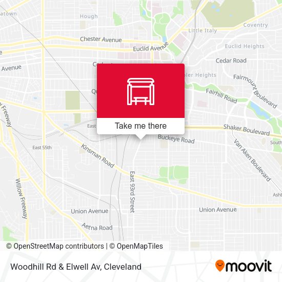 Mapa de Woodhill Rd & Elwell Av