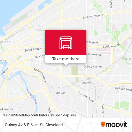 Quincy Av & E 61st St map
