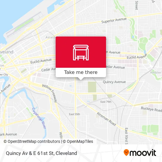 Quincy Av & E 61st St map
